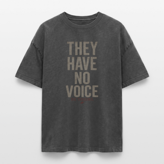 SECOND GROUND – DROP 01/07 | Oversized Acid-Washed Shirt - acid washed black