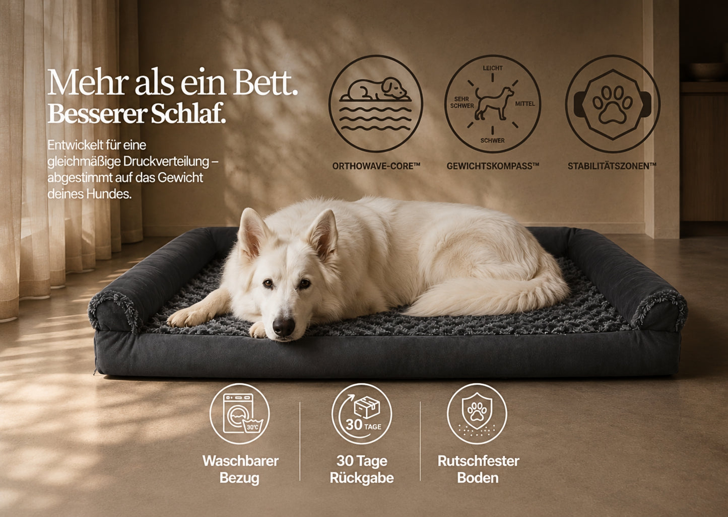OrthoWave Komfortbett🐾